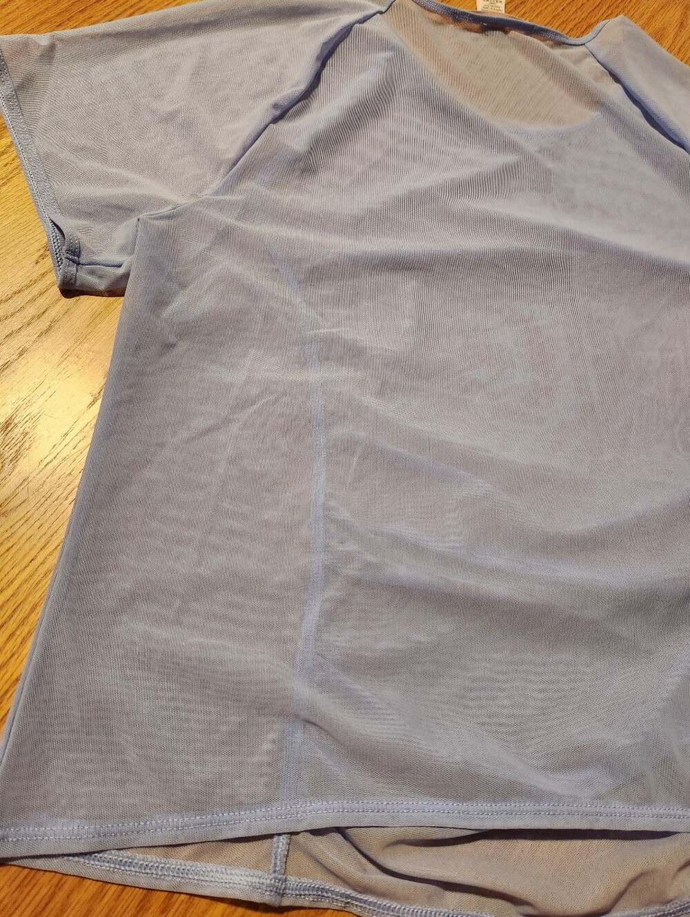 NWT Victoria's Secret Purple Sheer Ruched Workout T-Shirt Size Xl - Picture 7 of 8